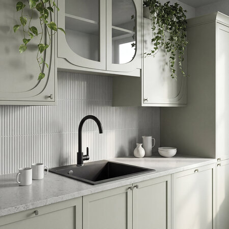 Alena - zlewozmywak 1-komorowy, Czarne - zdjęcie 3