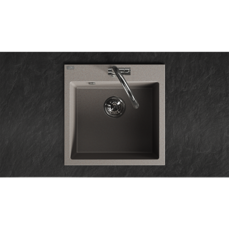 Alena - chiuvetă de granit cu 1 cuvă, Bej - fotografie 3