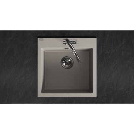 Alena - chiuvetă de granit cu 1 cuvă, Bej - fotografie 1