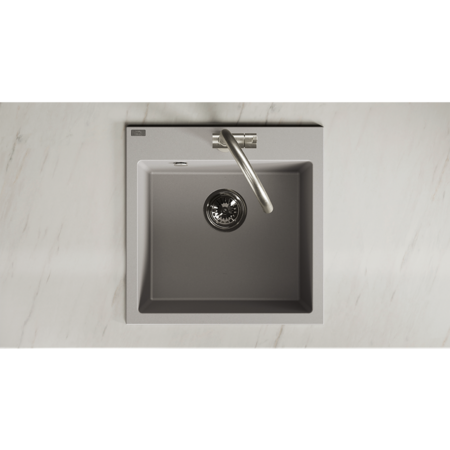 Alena - granite sink – 1 bowl, Grey - photo 3