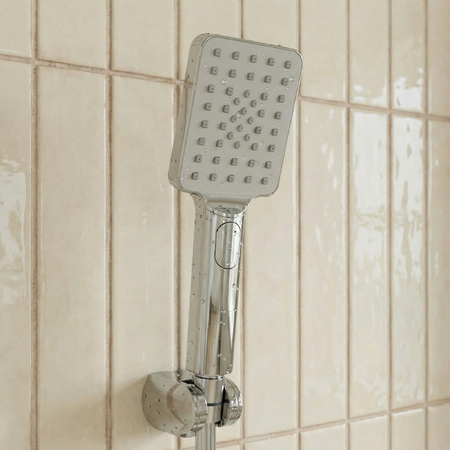 Alita - настенный смеситель для душа с душевым набором, Хром - фото 3