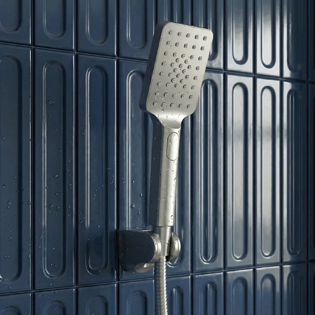 Alita - baterie de dus de perete cu set de dus, Nichel periat - fotografie 3