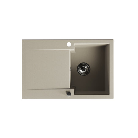 Chichi - chiuvetă cu 1 cuvă cu uscător, Bej - fotografie 1