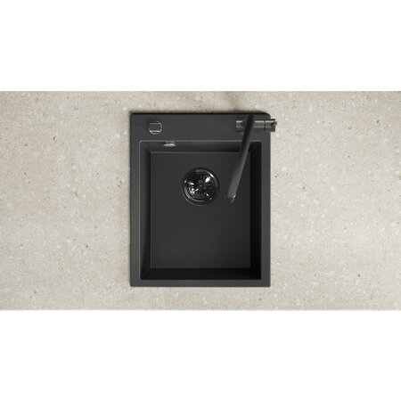 Chichi – granite sink – 1 bowl, Black - photo 3