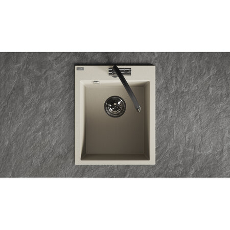 Chichi - Гранитная кухонная мойка 1 раковина, бежевый - фото 1