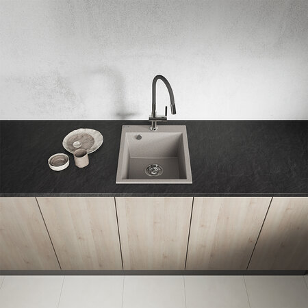 Chichi – granite sink – 1 bowl, Beige - photo 2