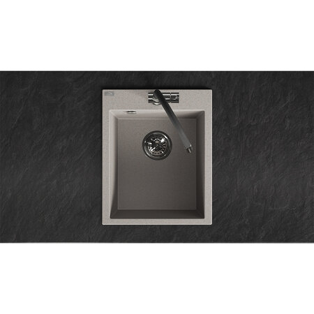 Chichi – granite sink – 1 bowl, Beige - photo 3