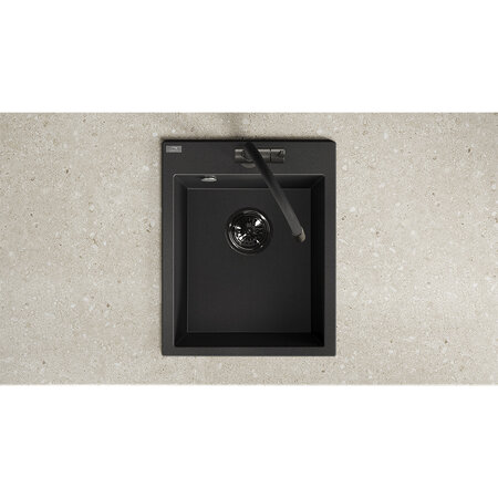 Chichi – granite sink – 1 bowl, Black - photo 3