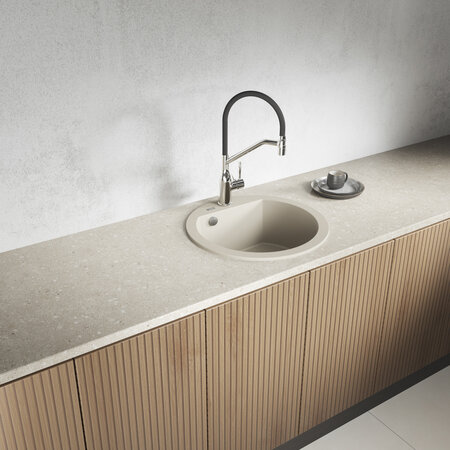 Dafne - zlewozmywak 1-komorowy, Beż - zdjęcie 1