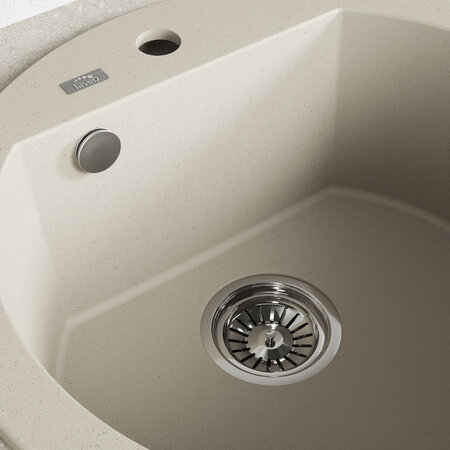 Dafne - zlewozmywak 1-komorowy, Beż - zdjęcie 4