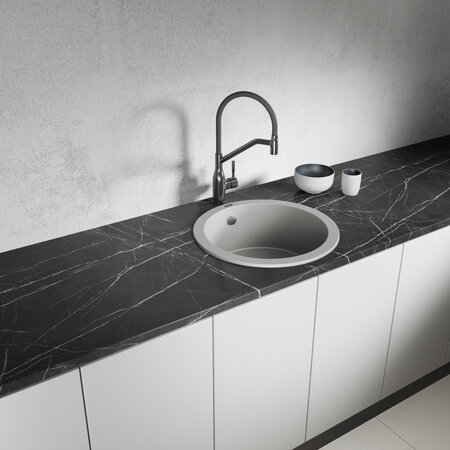 Dafne – zlewozmywak 1-komorowy, Szare - zdjęcie 1