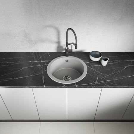 Dafne – zlewozmywak 1-komorowy, Szare - zdjęcie 2