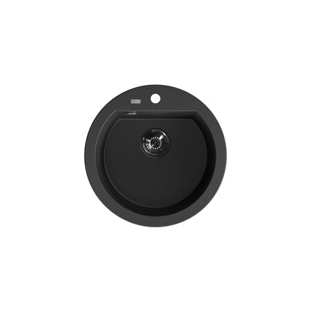 Dafne - granite sink - 1 bowl, Black - photo 1