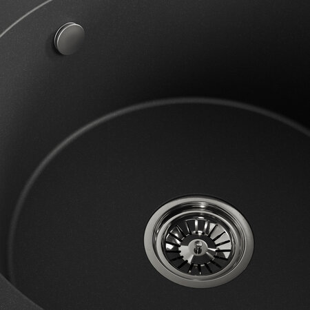 Dafne – zlewozmywak 1-komorowy, Czarne - zdjęcie 4