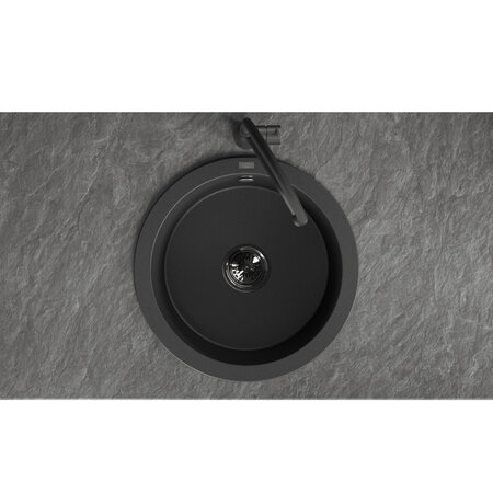 Dafne – zlewozmywak 1-komorowy, Czarne - zdjęcie 3