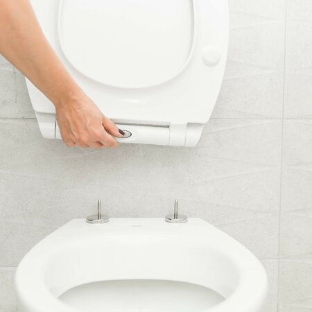 Slim - Absenkautomatik WC-Sitz, Weiß - Foto 2