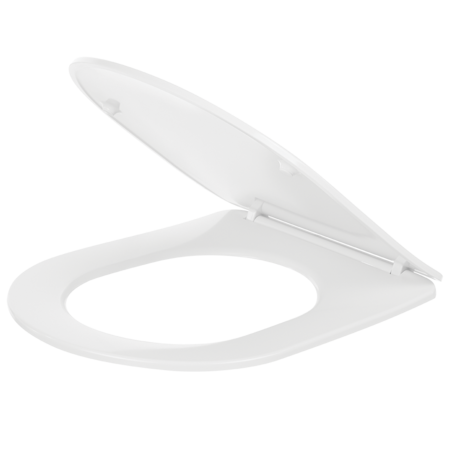 Desna - Capac de toaletă cu închidere lentă, Alb - fotografie 1