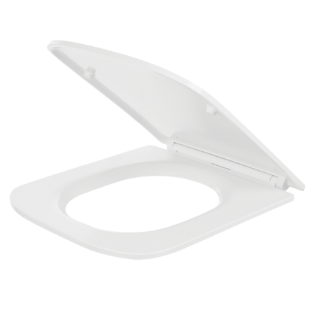 Kvadrato - Absenkautomatik WC-Sitz, Weiß - Foto 1