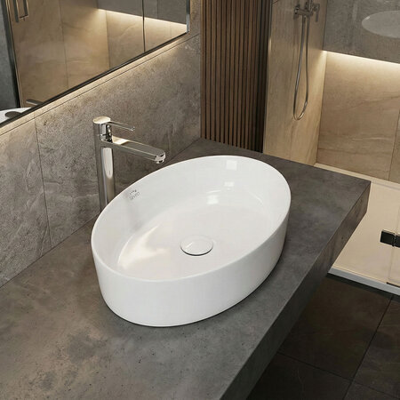 Desna - керамический умывальник на столешницу, белый - фото 1