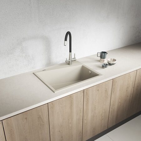 Grenada – granite sink – 1 bowl, Beige - photo 1