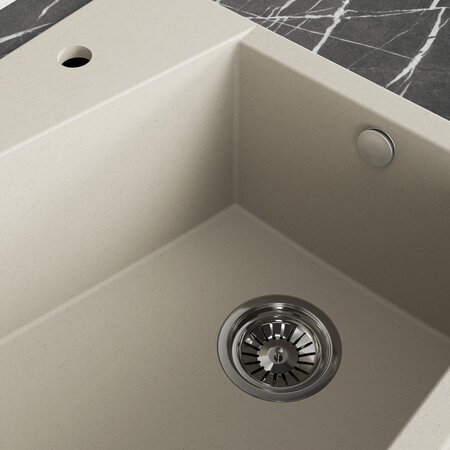 Grenada – granite sink – 1 bowl, Beige - photo 4