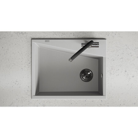 Grenada - Granitspüle 1 Becken, Grau - Foto 3