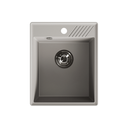 Hub - zlewozmywak szary 1-komorowy, Szare - zdjęcie 1