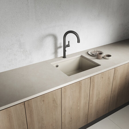 Ibiza - chiuvetă cu 1 cuvă fără uscător, Bej - fotografie 1