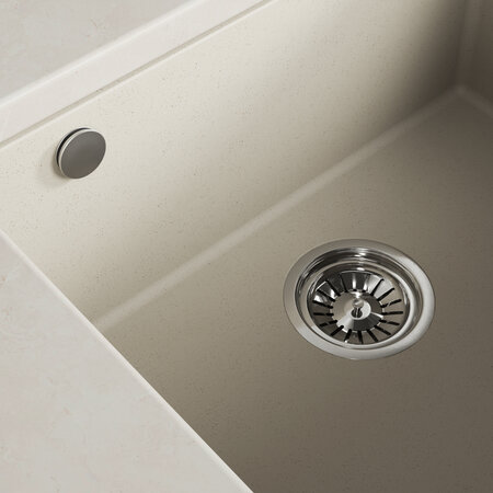 Ibiza - chiuvetă cu 1 cuvă fără uscător, Bej - fotografie 4