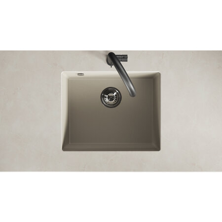 Ibiza - chiuvetă cu 1 cuvă fără uscător, Bej - fotografie 3