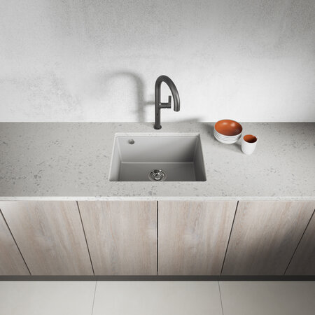 Ibiza - Granitspüle 1 Becken, Grau - Foto 2