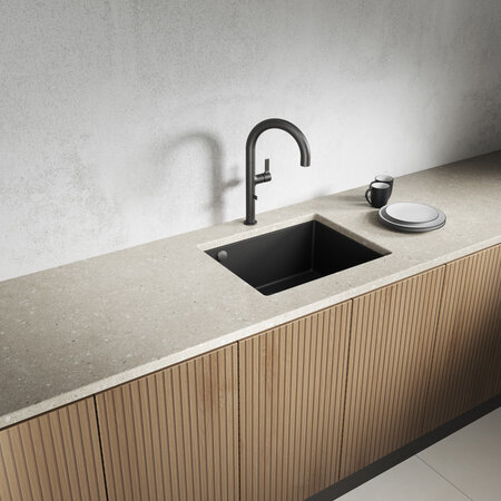 Ibiza – granite sink – 1 bowl, Black - photo 1