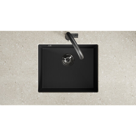 Ibiza – granite sink – 1 bowl, Black - photo 3