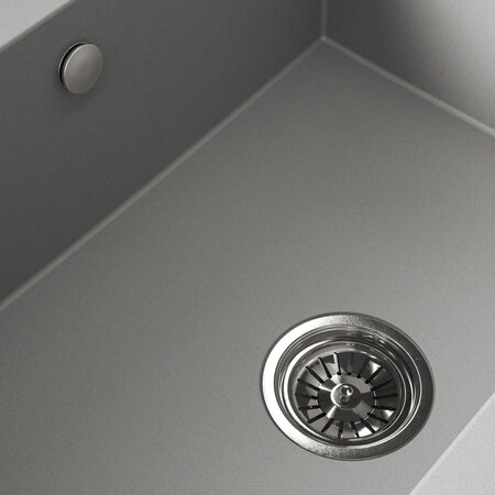 Komodo - zlewozmywak 1-komorowy, Szare - zdjęcie 4