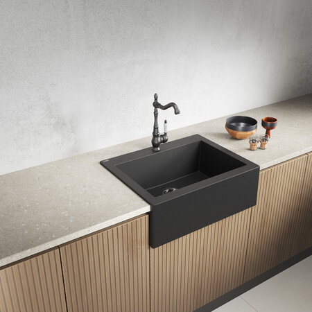 Komodo - zlewozmywak 1-komorowy, Czarne - zdjęcie 3