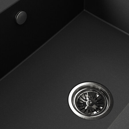 Komodo - zlewozmywak 1-komorowy, Czarne - zdjęcie 4
