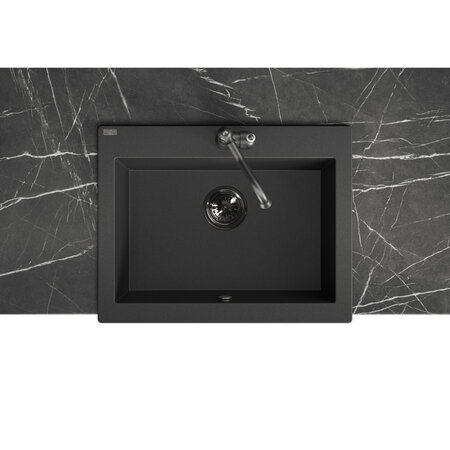 Komodo - zlewozmywak 1-komorowy, Czarne - zdjęcie 2