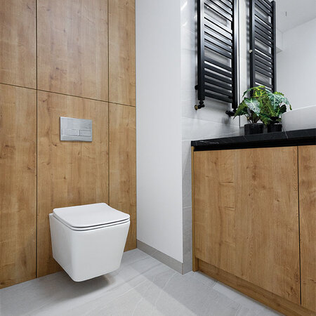 Kvadrato - Absenkautomatik WC-Sitz, Weiß - Foto 1