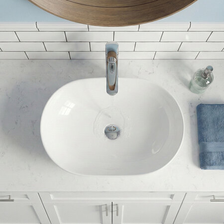 Lomami - керамический умывальник на столешницу, белый - фото 4