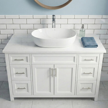 Lomami - керамический умывальник на столешницу, белый - фото 1