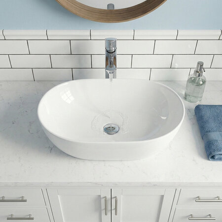 Lomami - керамический умывальник на столешницу, белый - фото 3