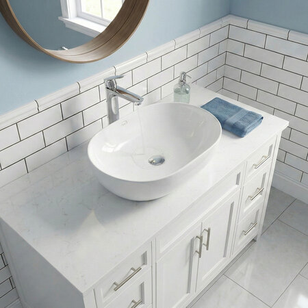 Lomami - керамический умывальник на столешницу, белый - фото 2