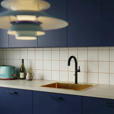 Malawi - gold 1 bowl sink with siphon and filtering kitchen mixer, Gold - photo 1