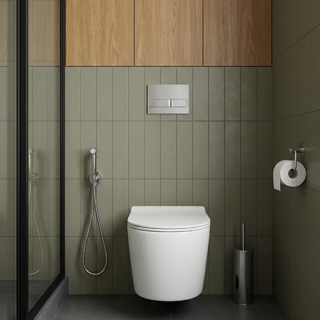 Miri - toilet brush, Chrome - photo 2