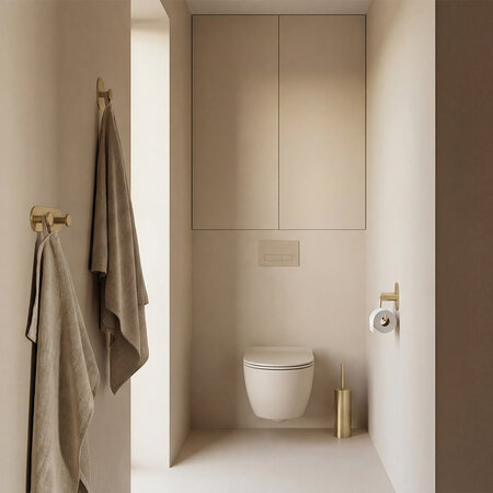 Miri - szczotka do WC, złoto szampańskie, Złoto szampańskie - zdjęcie 1
