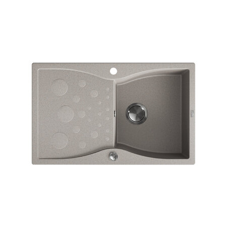 Molokin - Granitspüle 1 Becken mit Abtropffläche, Beige - Foto 1