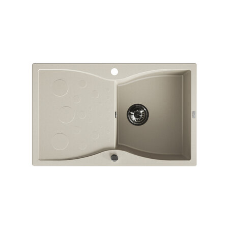 Molokin - zlewozmywak 1-komorowy z ociekaczem, Beż - zdjęcie 1