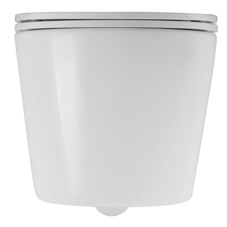 Nida CycleOn - white rimless wall-hung toilet bowl with seat, White - photo 5