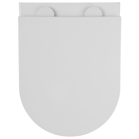 Nida CycleOn - white rimless wall-hung toilet bowl with seat, White - photo 6