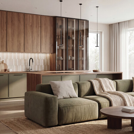 Nila - baterie de chiuvetă de bucătărie, montaj pe blat, cu pipă flexibilă, oțel periat/negru, Oțel periat/negru - fotografie 2